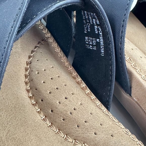 Cliffs by White Mountain Women's Slide Sandal Black Size 10 Comfort Sole - Picture 9 of 9